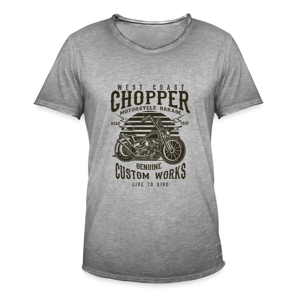 Mannen Vintage T-shirt - vintage grijs