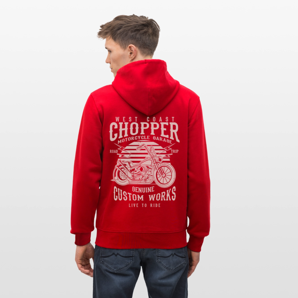 Stanley/Stella Uniseks bio-ziphoodie CULTIVATOR - rood