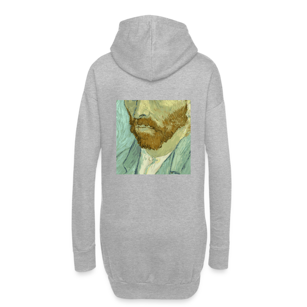 Hoodiejurk - grijs gemêleerd