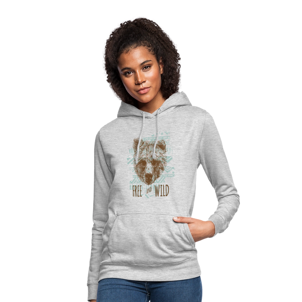 Vrouwen hoodie - lichtgrijs gemêleerd