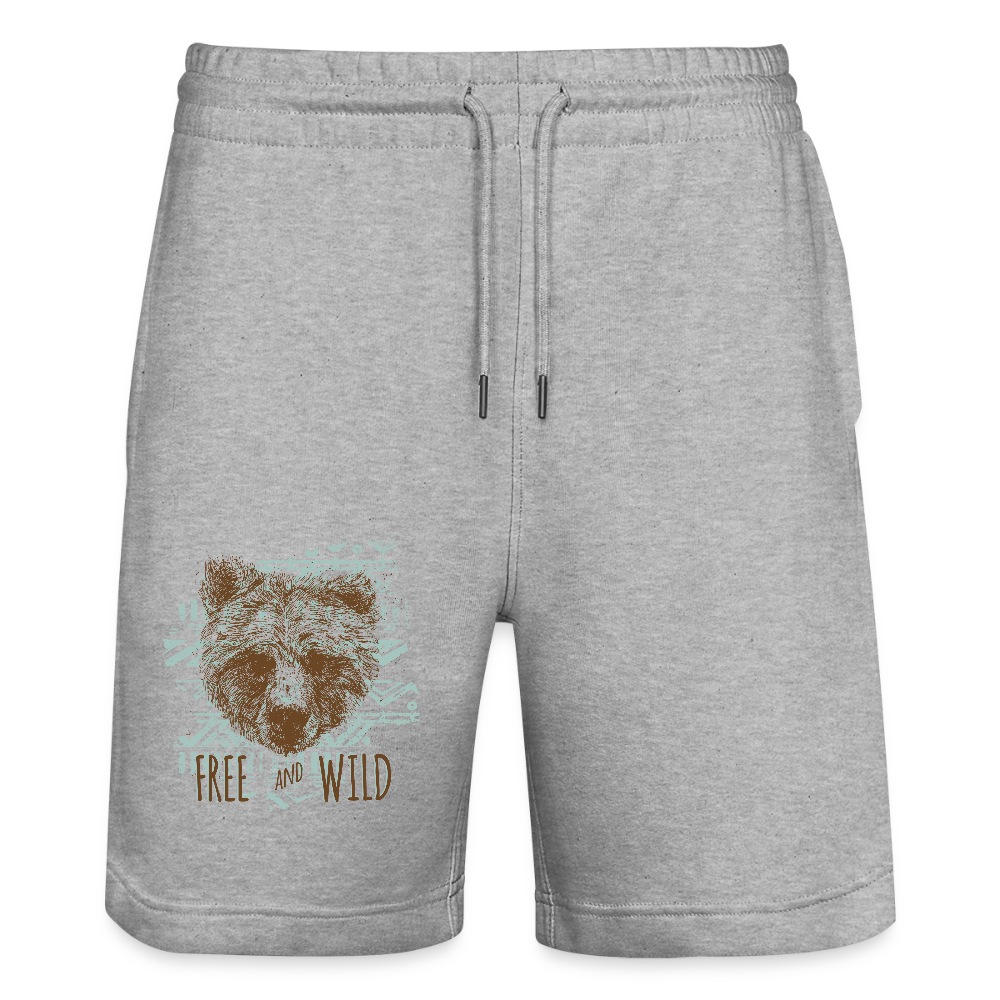 Stanley/Stella uniseks bio-joggingshorts Mover - grijs gemêleerd