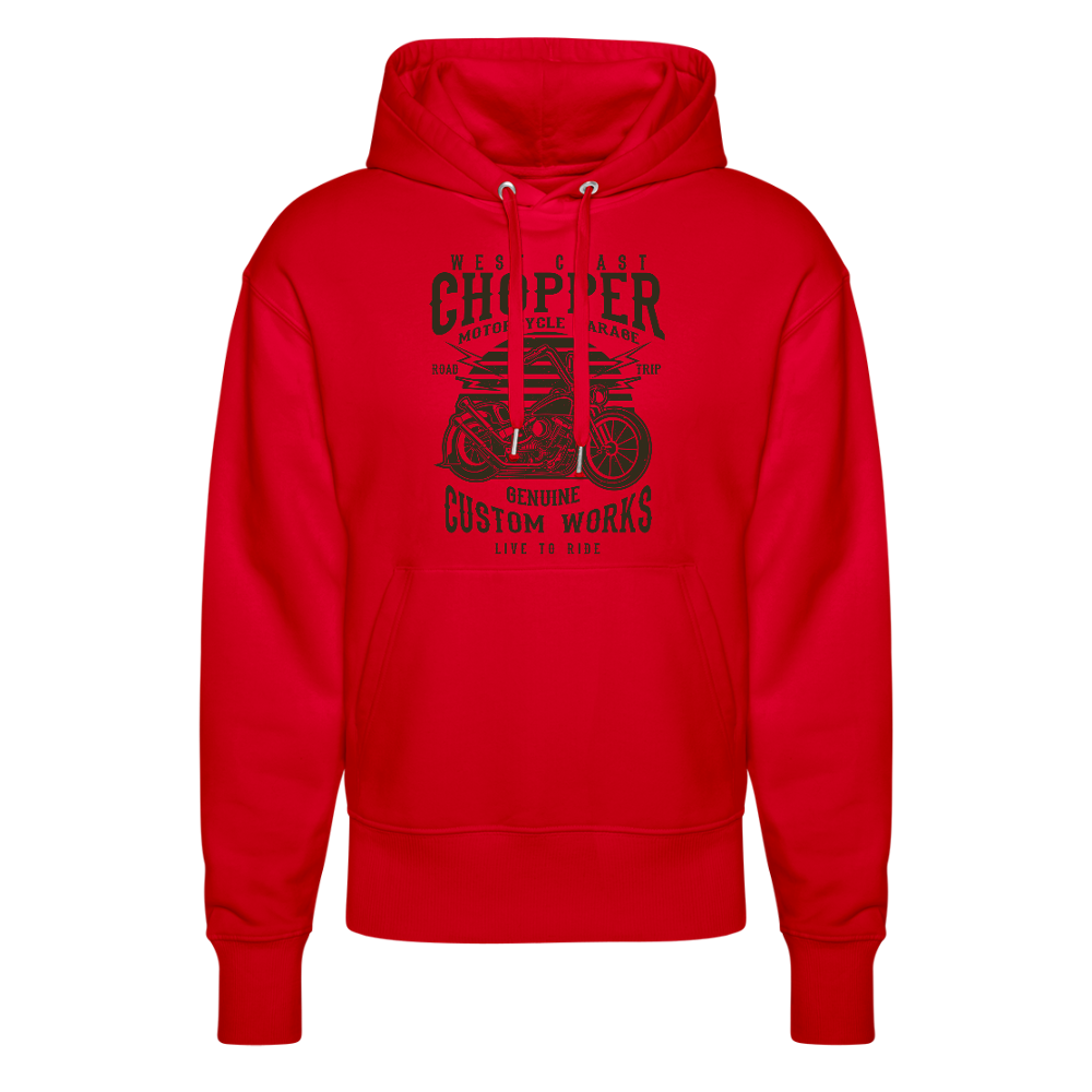 Stanley/Stella Uniseks relaxed fit bio-hoodie SLAMMER - rood