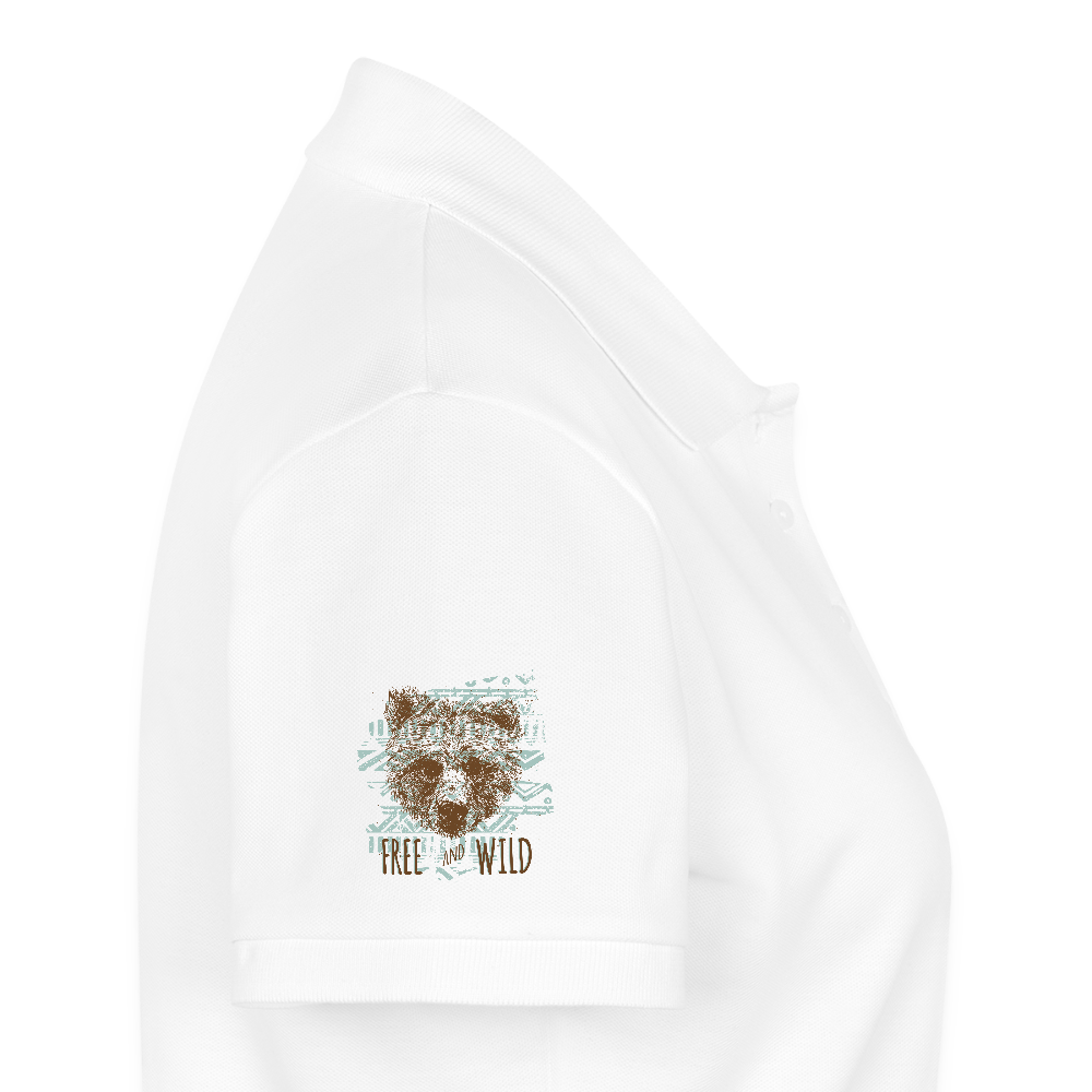 Vrouwen Premium Bio Poloshirt - wit