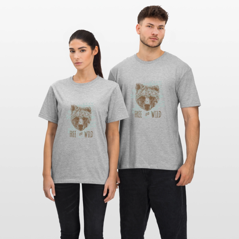 Unisex Polycotton T-shirt - grijs gemêleerd