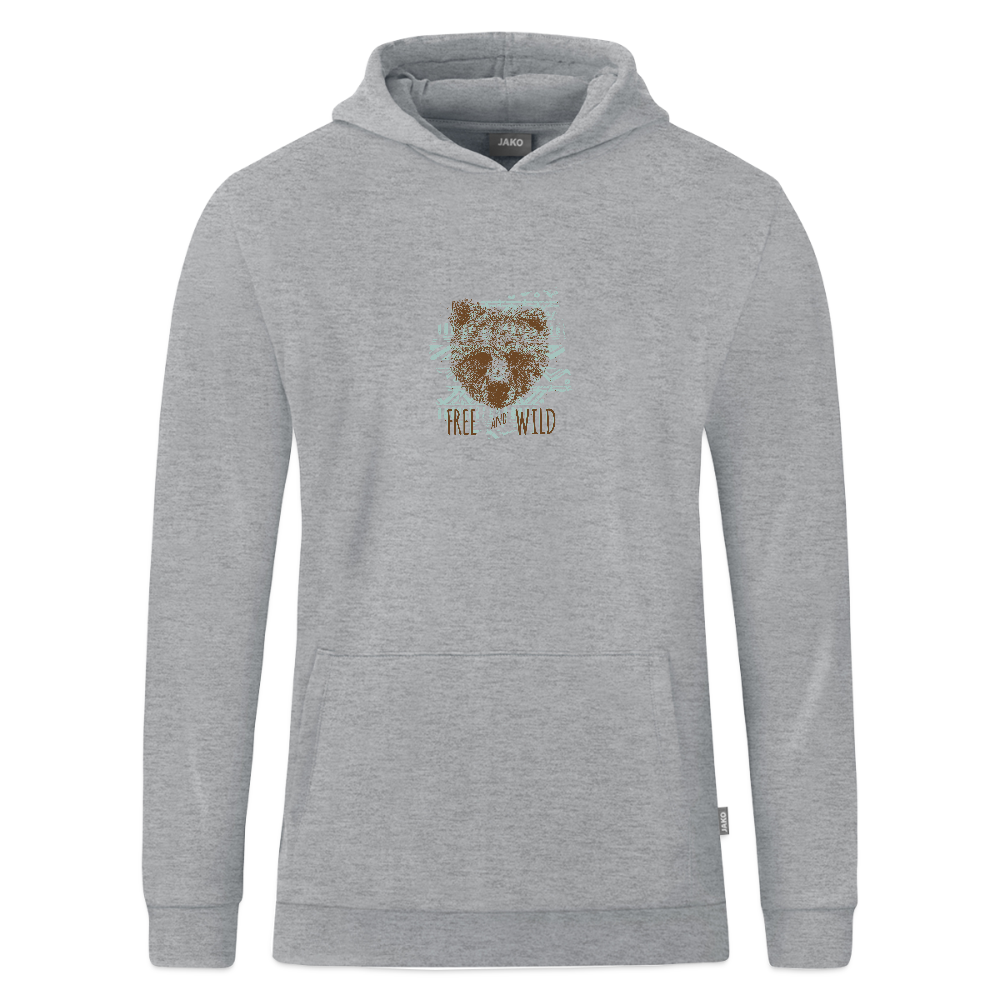 JAKO Kinderhoodie Organic - grijs gemêleerd