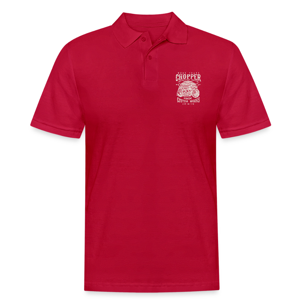 Mannen poloshirt - cherry red