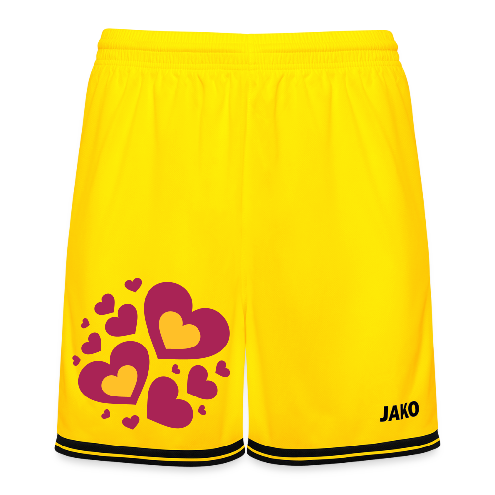 JAKO basketbalshort Center 2.0 - geel/zwart
