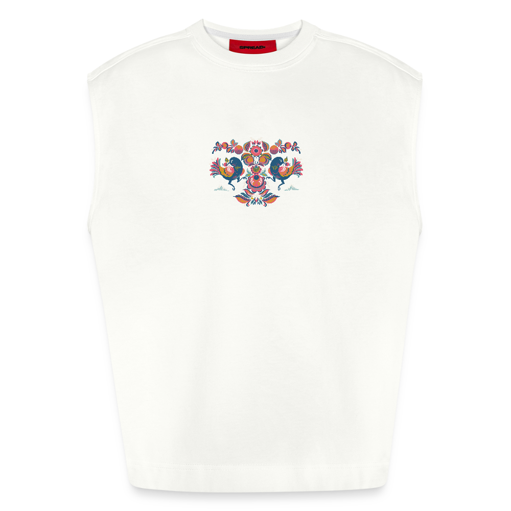 Heavyweight oversized organic tanktop made in EU Unisex - OFF WHITE