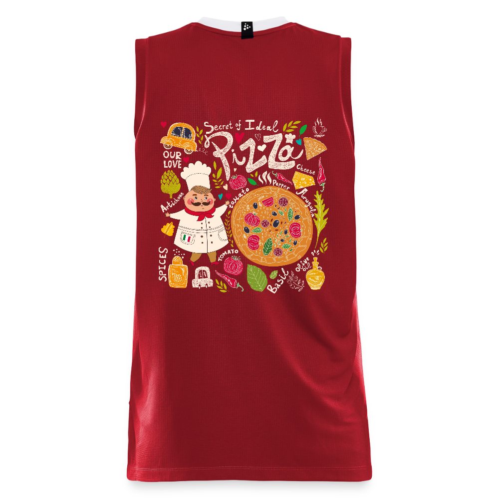 CRAFT Progress kinder-basketbalshirt - donkerrood