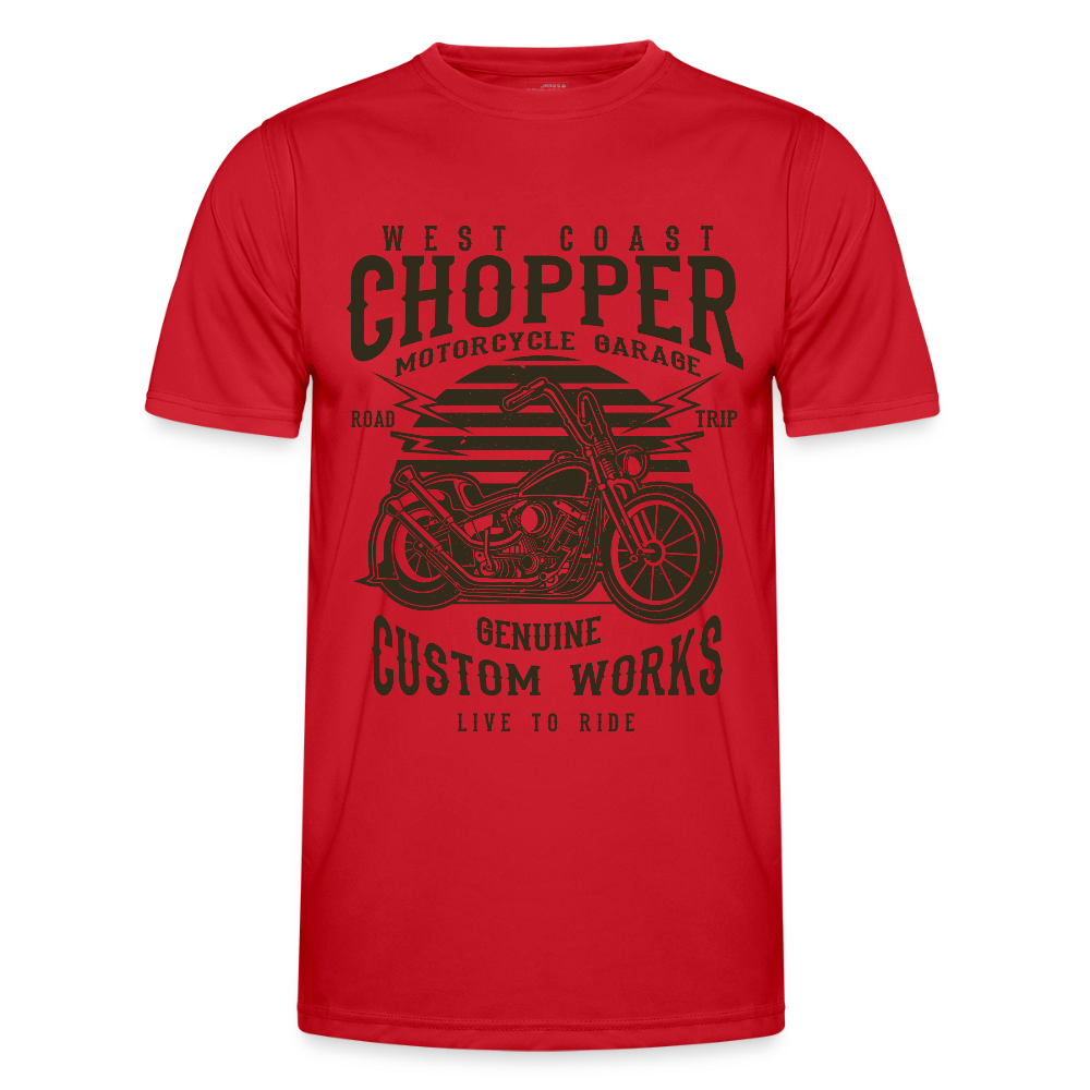 Functioneel T-shirt voor mannen - rood