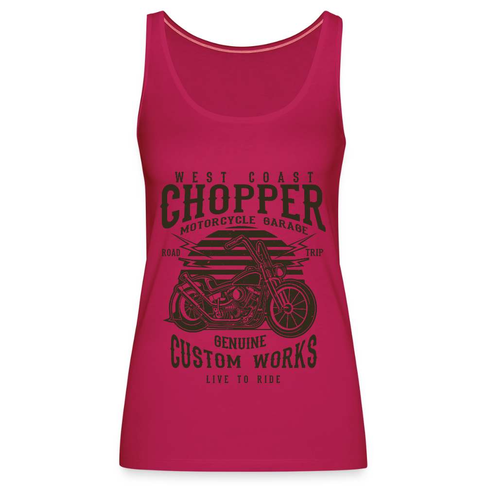 Vrouwen Premium tank top - donker roze