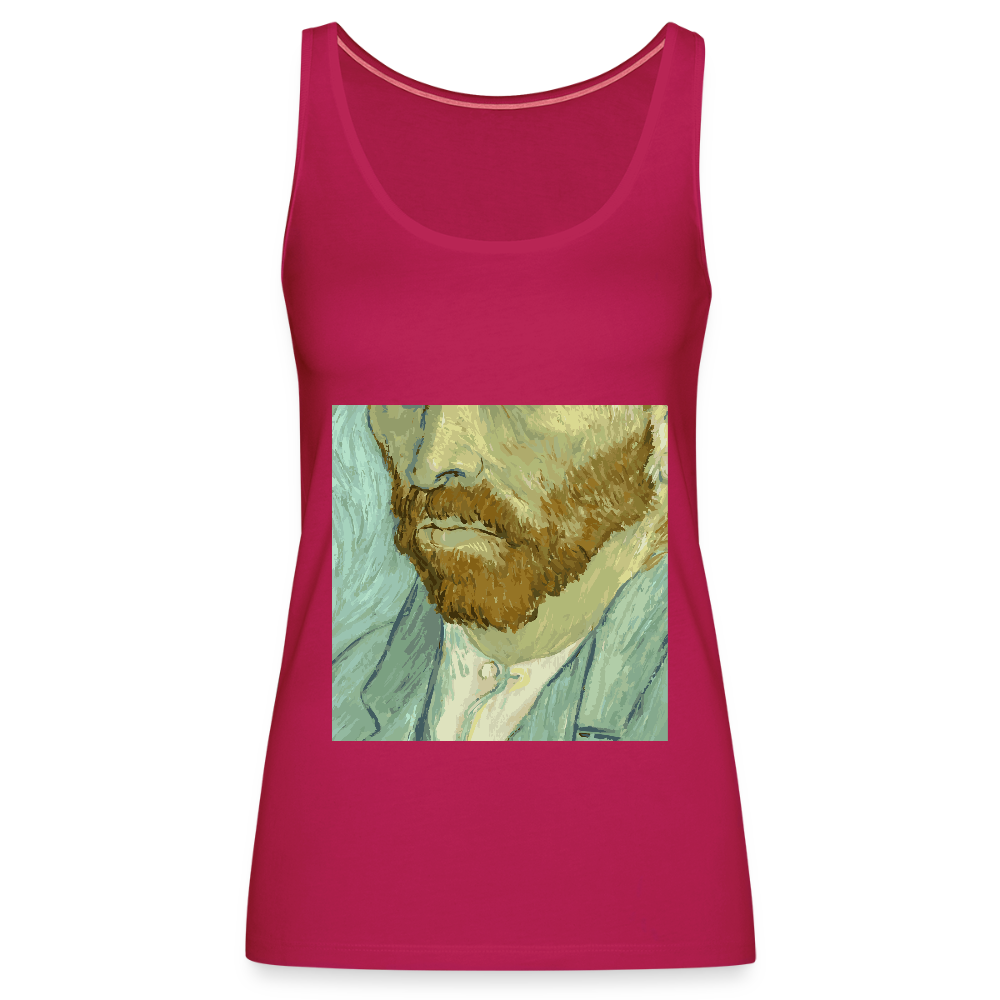 Vrouwen Premium tank top - donker roze