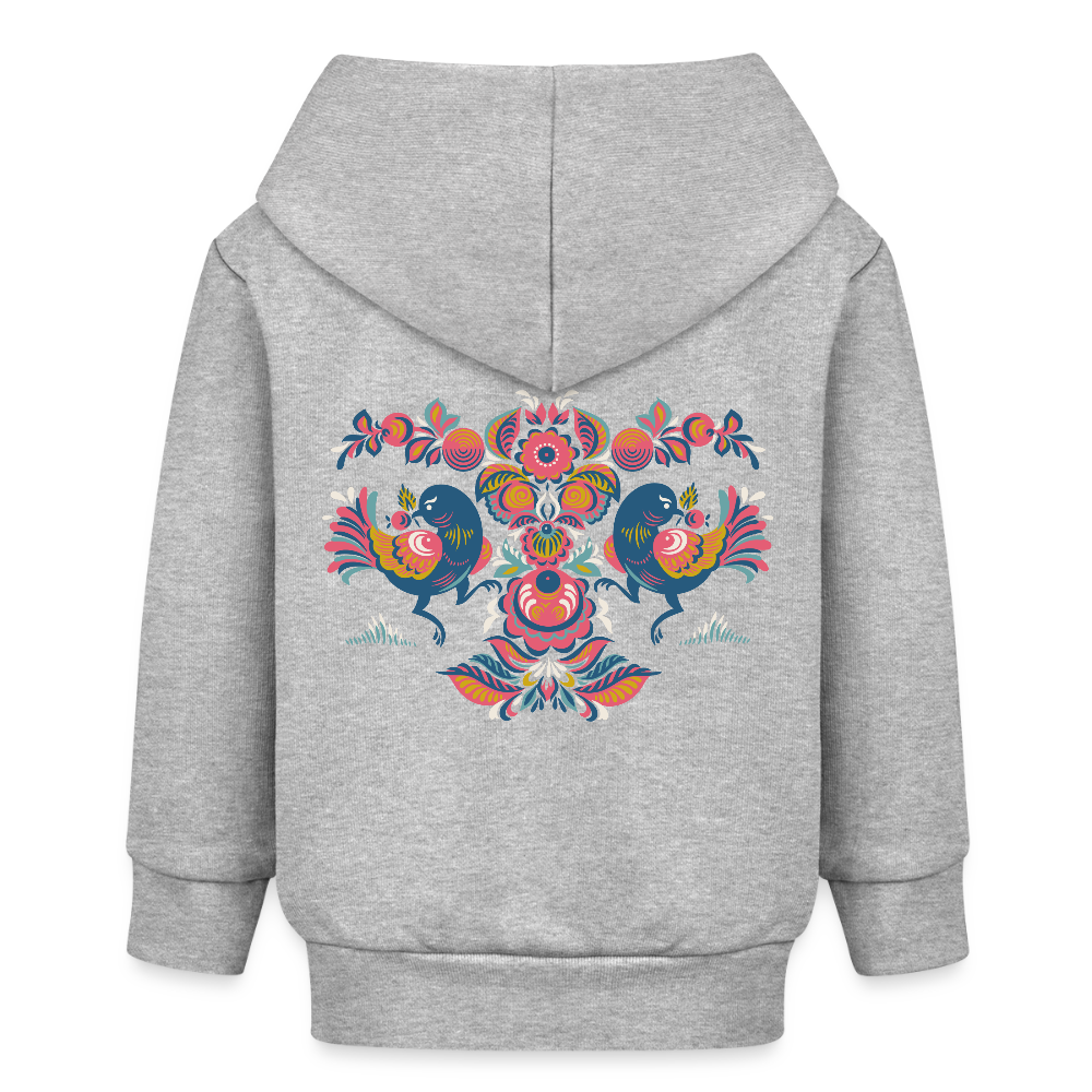 Stanley/Stella Bio zip-hoodie BABY CONNECTOR - grijs gemêleerd
