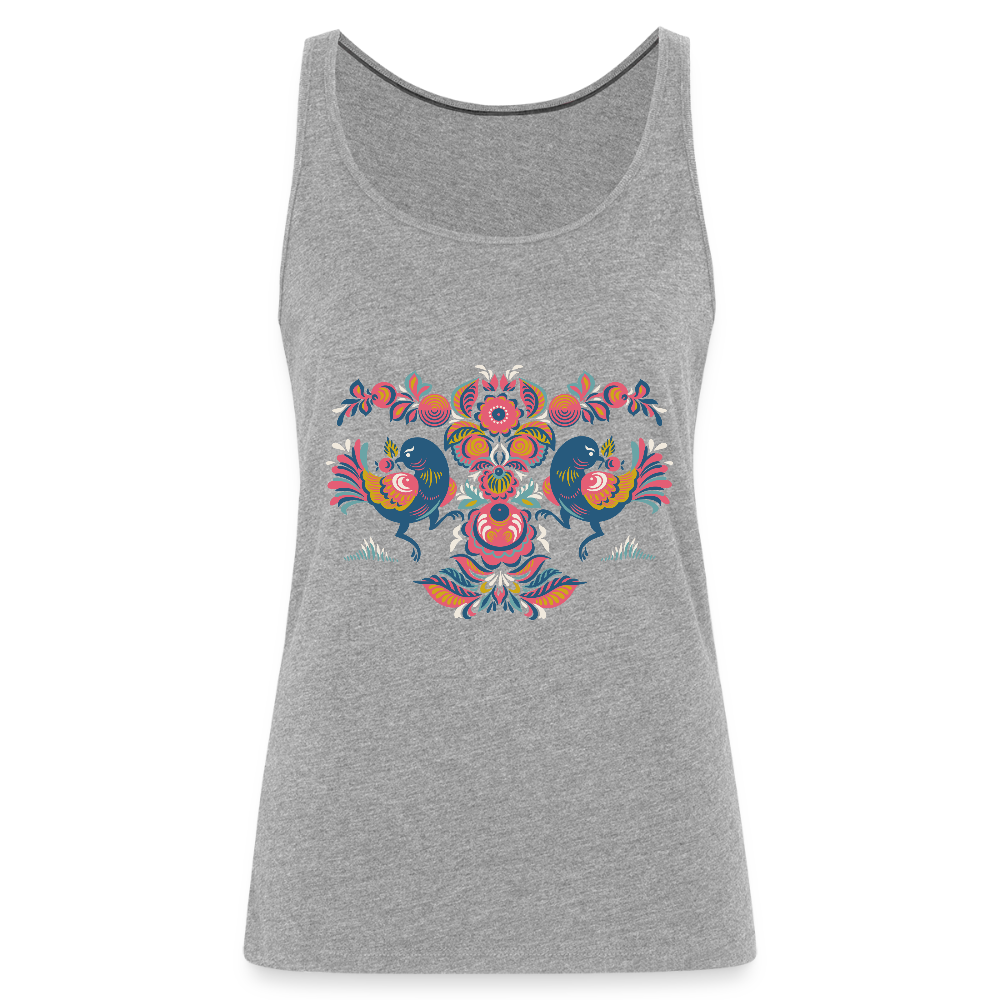 Vrouwen Premium tank top - grijs gemêleerd