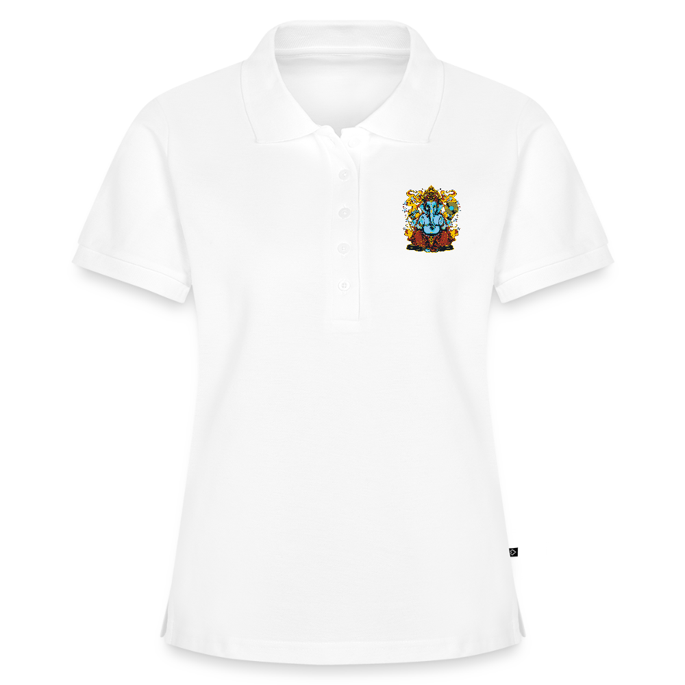 Vrouwen Premium Bio Poloshirt - wit