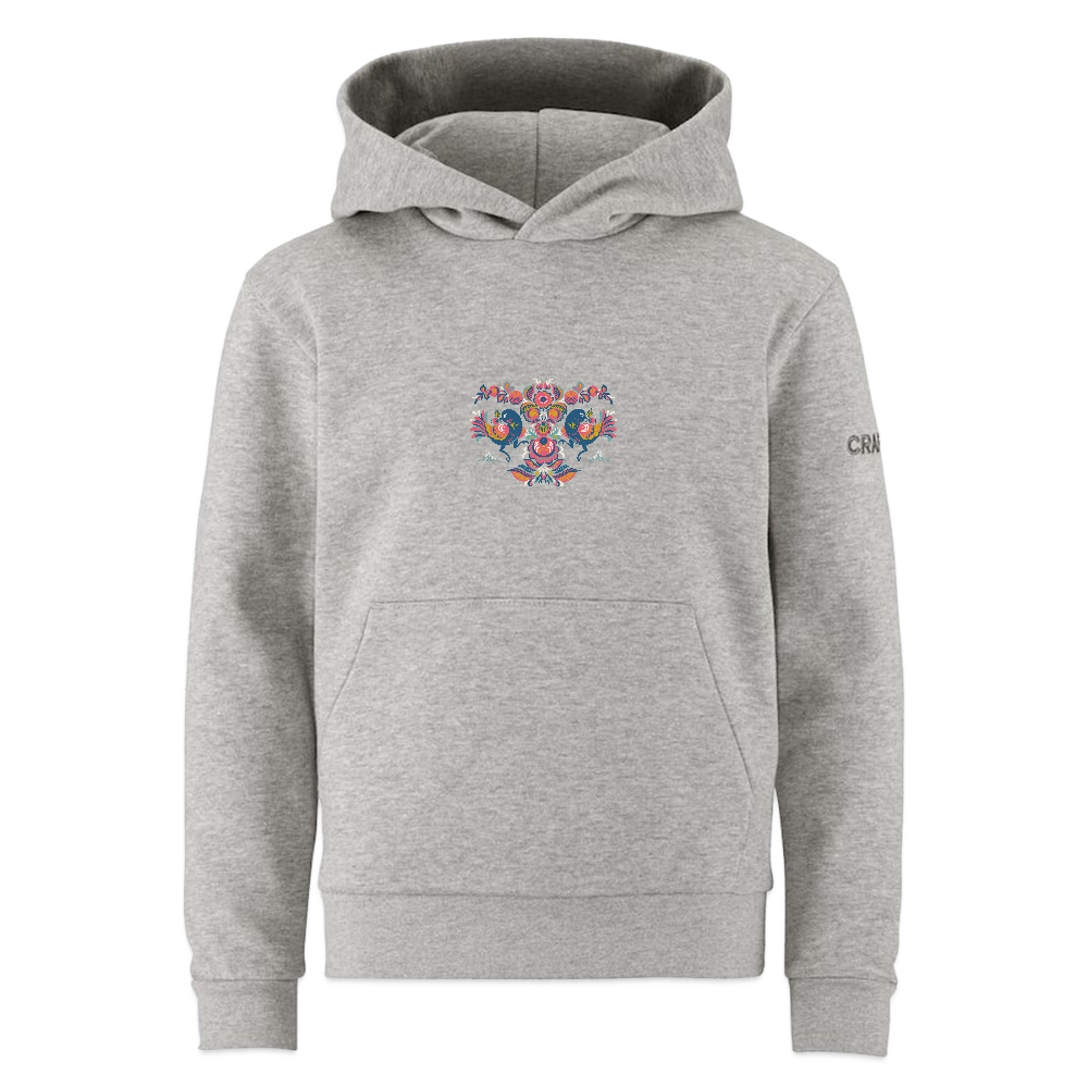 CRAFT Community 2.0 kinderhoodie - grijs gemêleerd