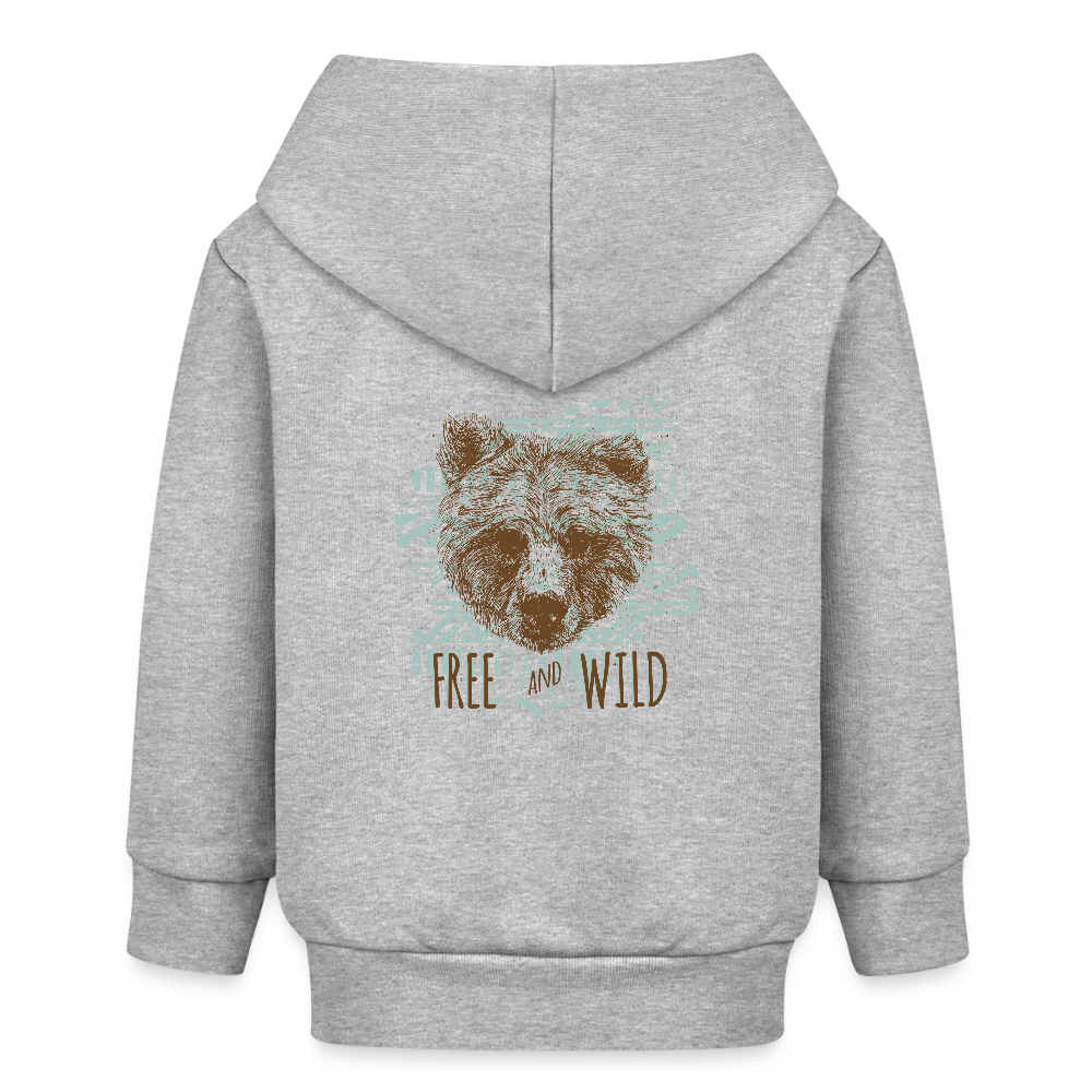 Stanley/Stella Bio zip-hoodie BABY CONNECTOR - grijs gemêleerd