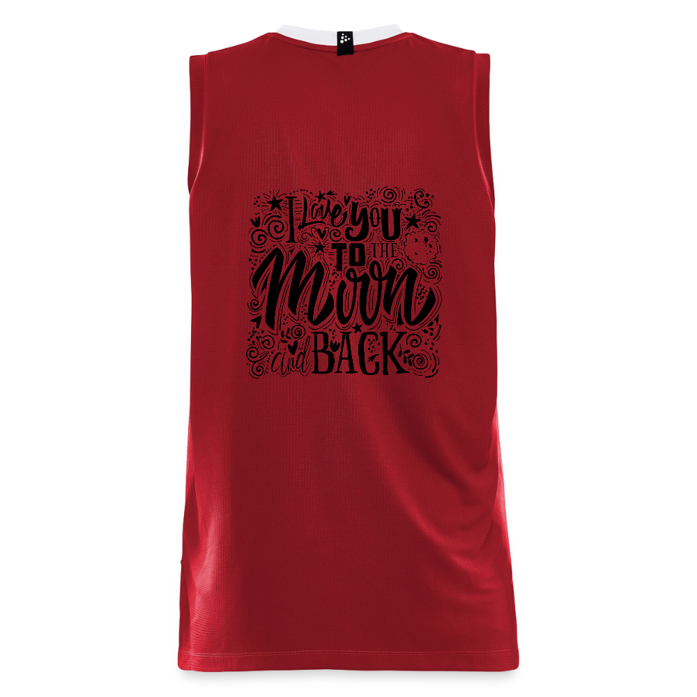 CRAFT Progress mannen basketbalshirt - donkerrood