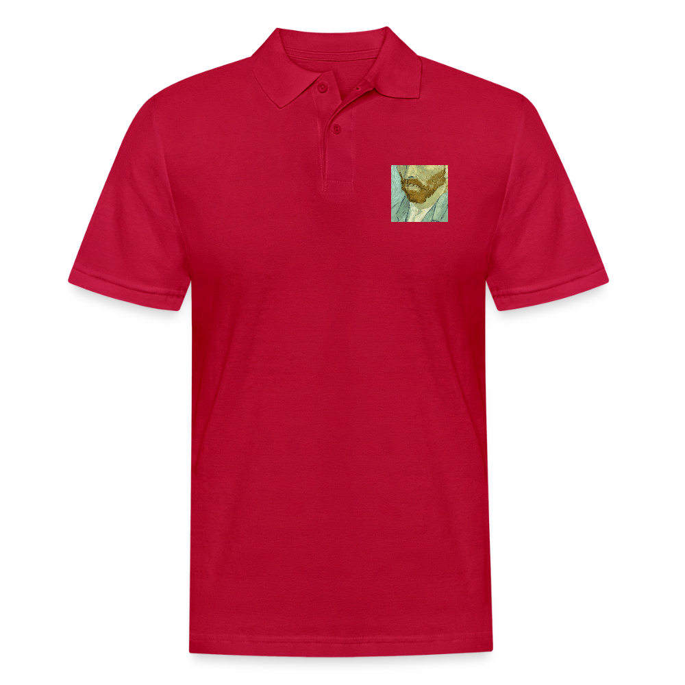 Mannen poloshirt - cherry red