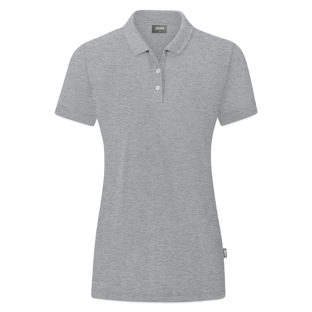 JAKO Vrouwen polo Organic - grijs gemêleerd