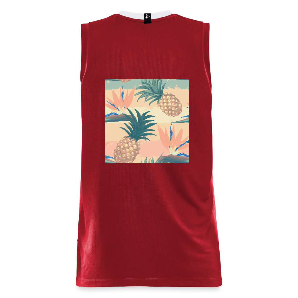 CRAFT Progress mannen basketbalshirt - donkerrood