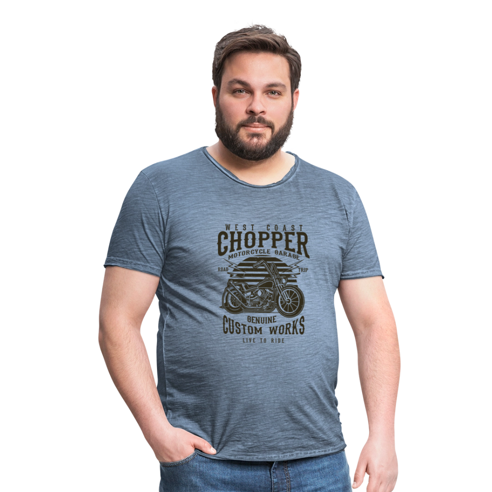 Mannen Vintage T-shirt - vintage denim