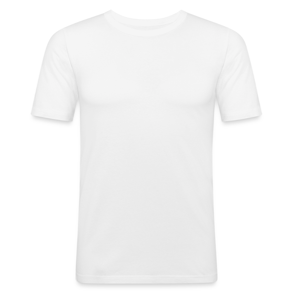 Mannen slim fit T-shirt - wit