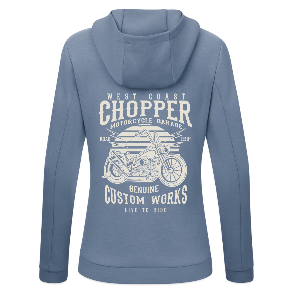JAKO Vrouwen ziphoodie Pro Casual - blauwgrijs