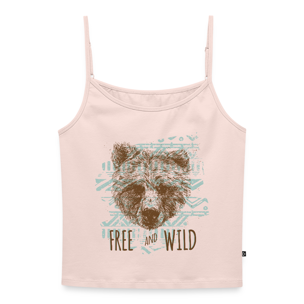 Vrouwen spaghetti-tanktop - poederroze