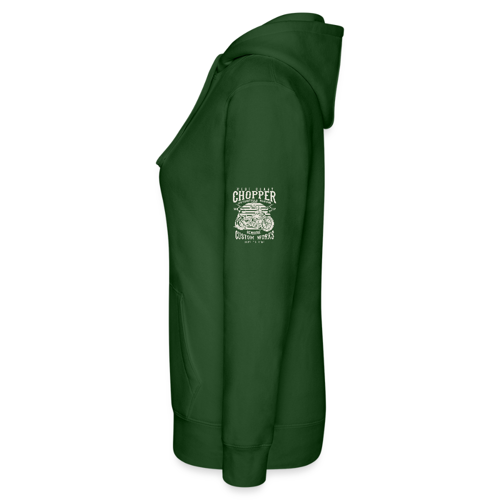 Vrouwenhoodie van Russell - bottlegreen