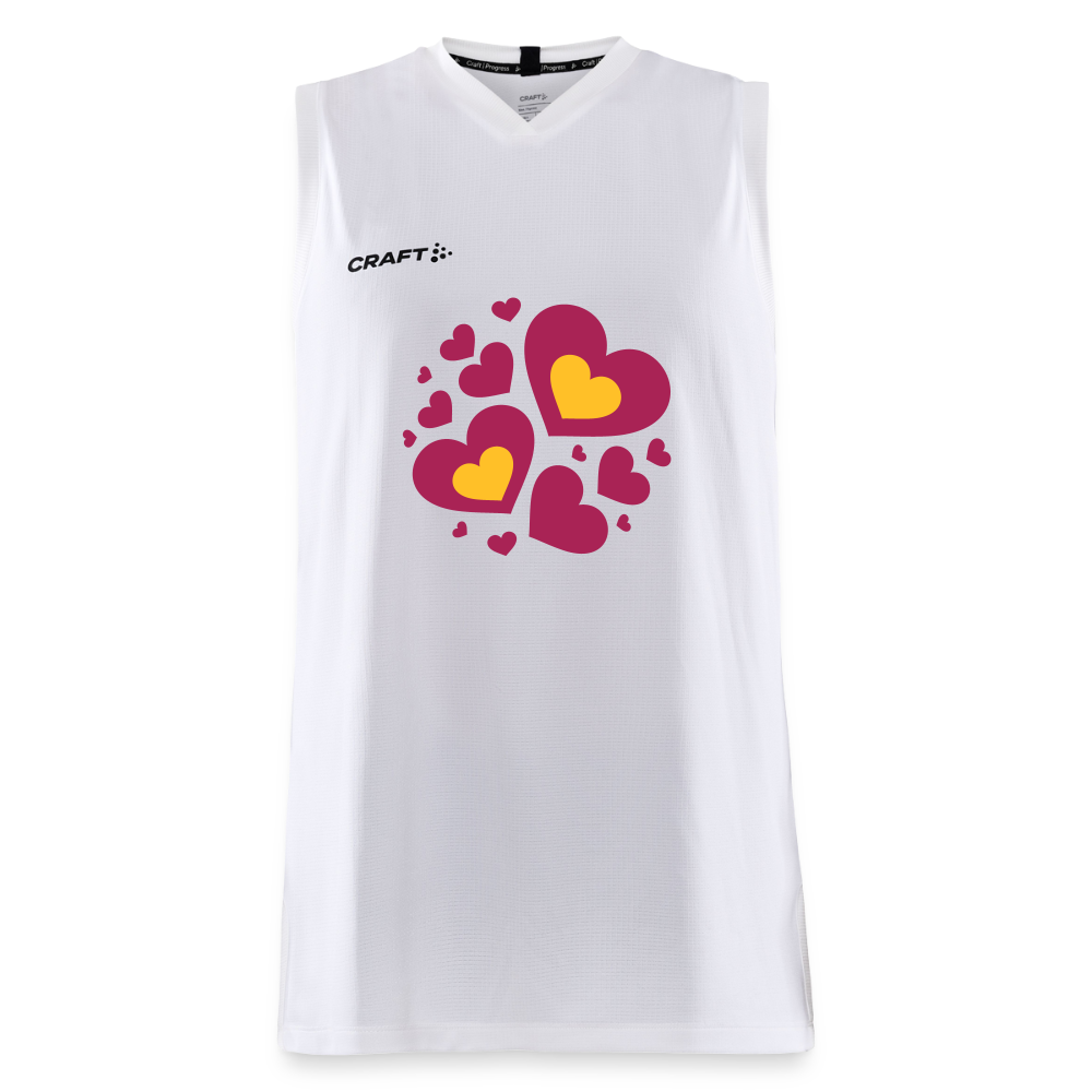 CRAFT Progress kinder-basketbalshirt - wit