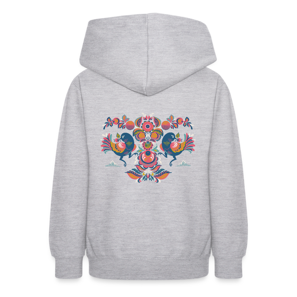 Teenager hoodie - lichtgrijs gemêleerd