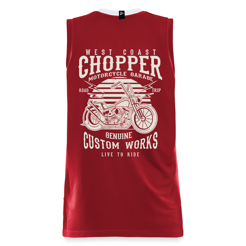 CRAFT Progress kinder-basketbalshirt - donkerrood