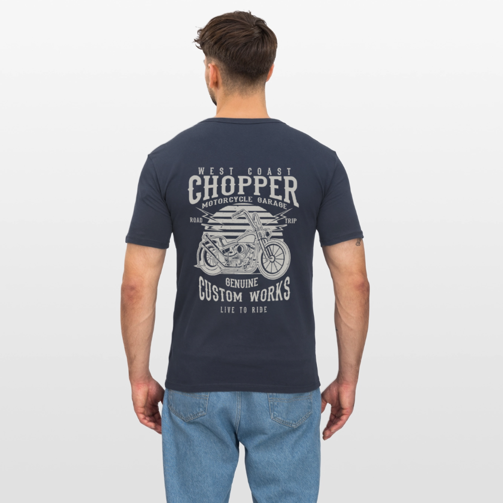 Mannen slim fit T-shirt - navy