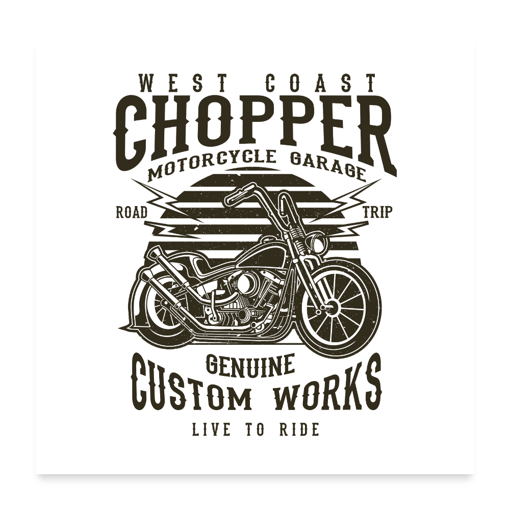 Poster 60x60 cm - wit