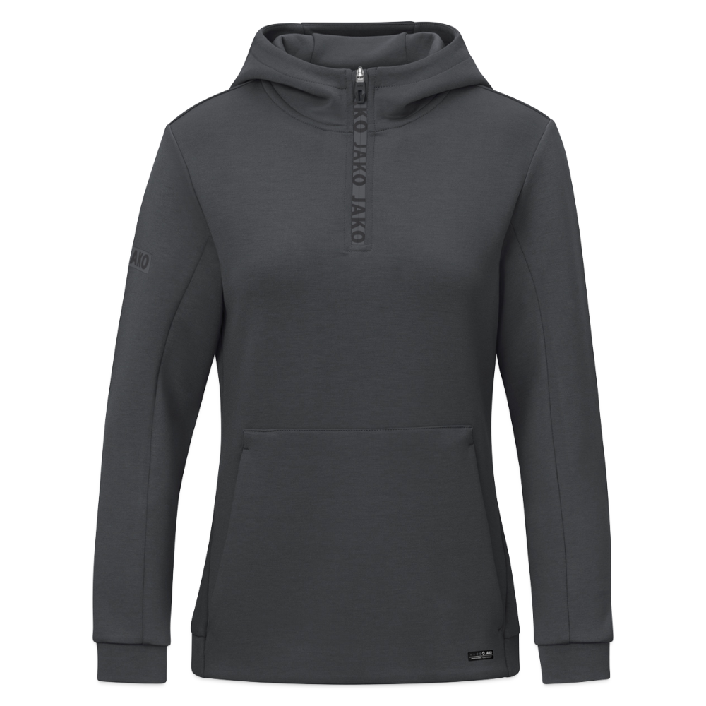 JAKO Vrouwen ziphoodie Pro Casual - grafietgrijs