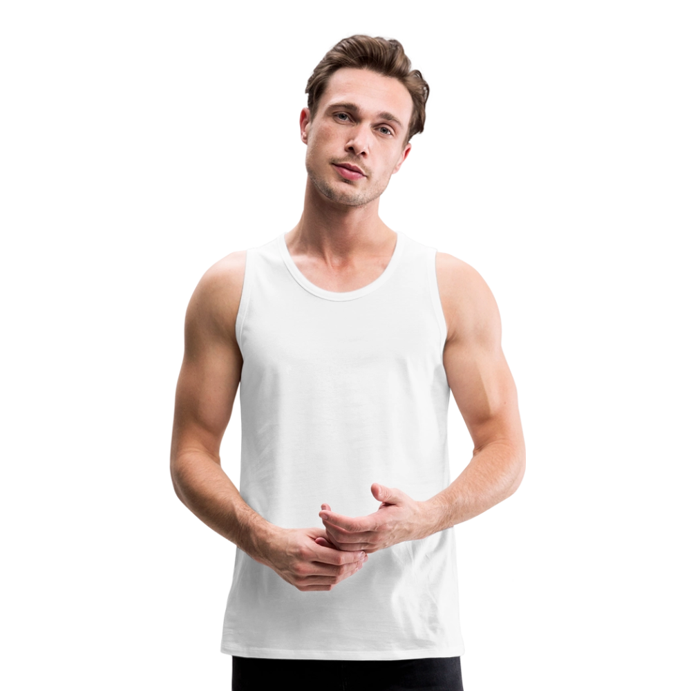 Mannen Premium tank top - wit