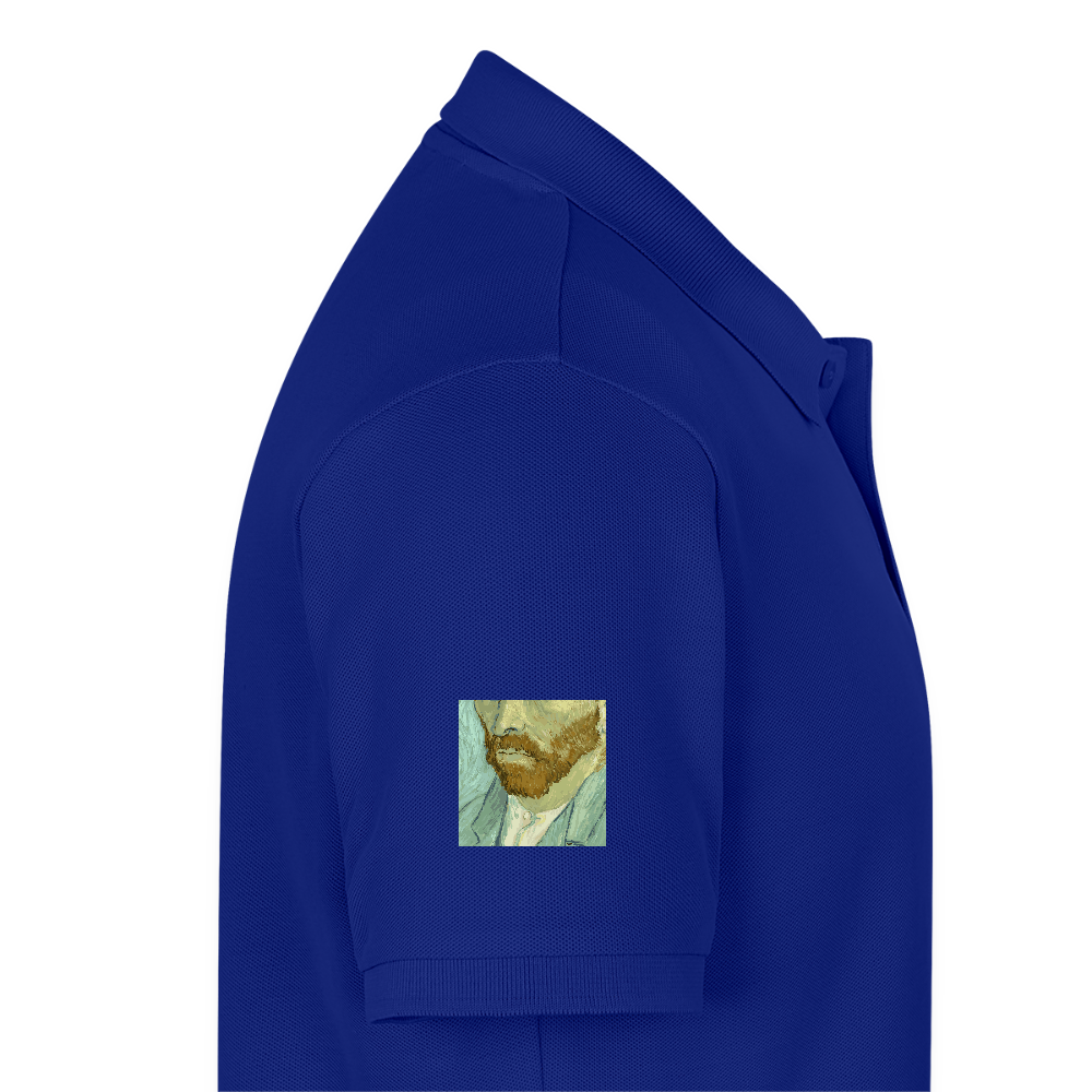Mannen Premium Bio Poloshirt - koningsblauw