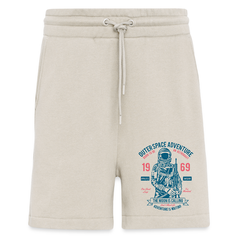 Organic relaxed shorts made in EU - WARM CLAY