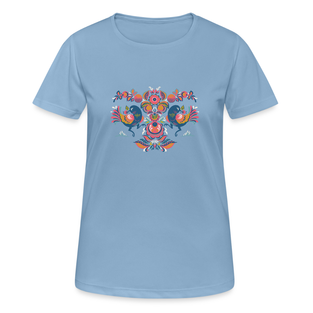 Vrouwen T-shirt ademend actief - hemelsblauw