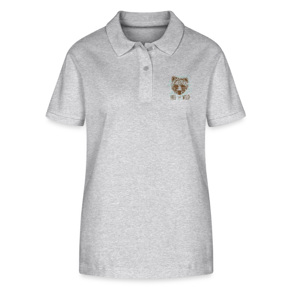 Stanley/Stella Vrouwen bio poloshirt ELLISER - grijs gemêleerd