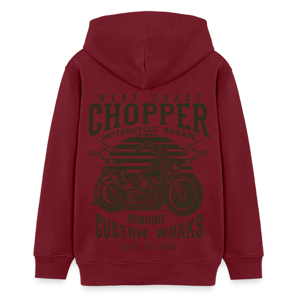 Stanley/Stella Tiener bio-hoodie Mini Cruiser - bourgognerood