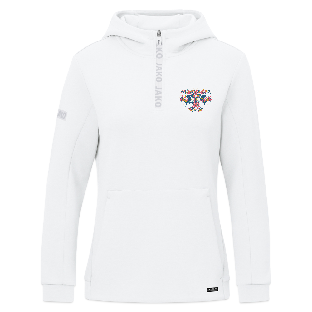 JAKO Vrouwen ziphoodie Pro Casual - wit