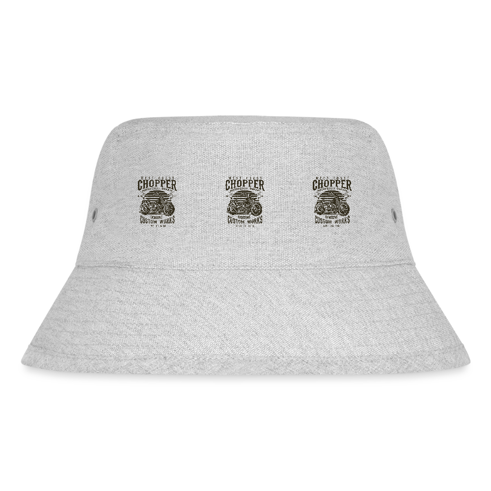 Stanley/Stella gerecyclede bucket hat - grijs gemêleerd