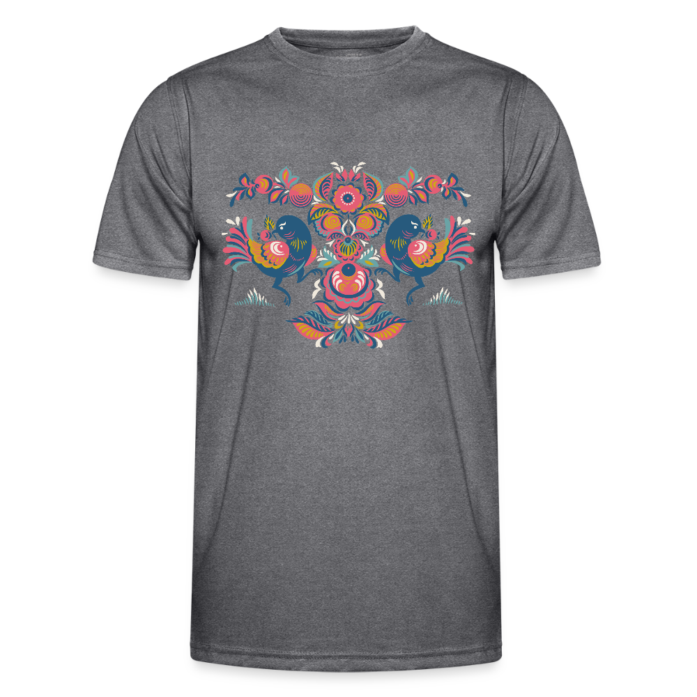 Functioneel T-shirt voor mannen - donkere melange