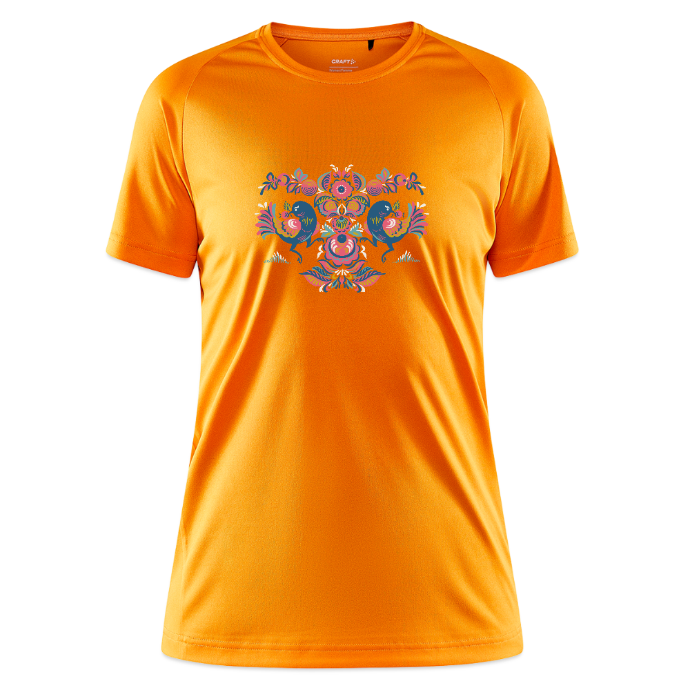 CRAFT Core Unify vrouwen training-T-shirt - licht oranje