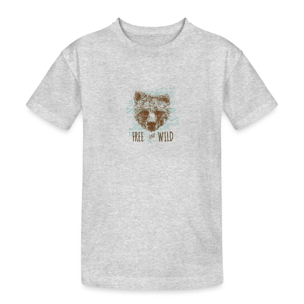 Kinderen Heavy Cotton T-shirt - grijs gemêleerd