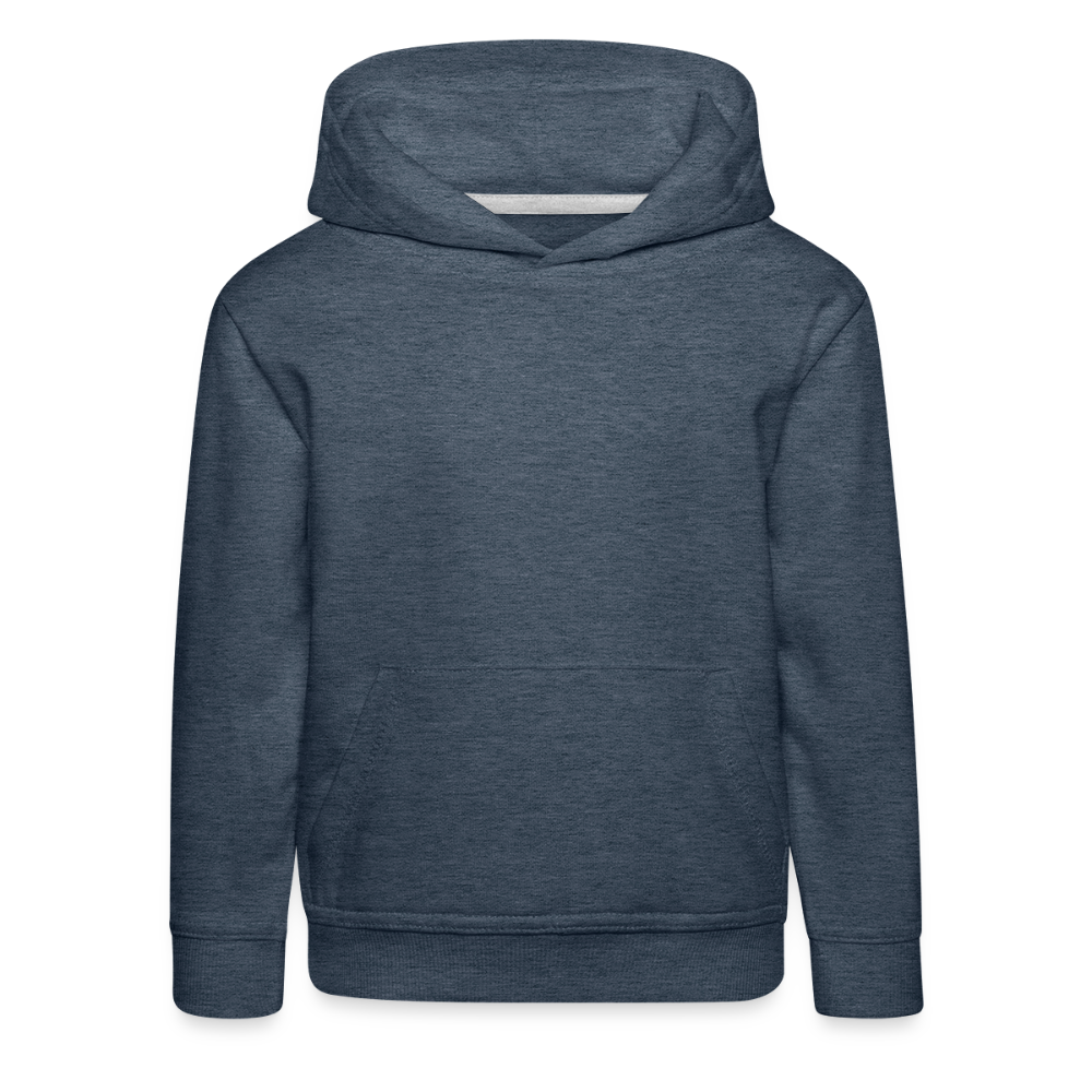 Kinderen trui Premium met capuchon - jeansblauw