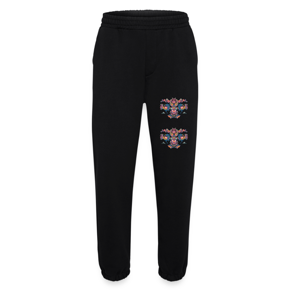 Heavyweight organic joggingbroek made in EU - SOLID BLACK