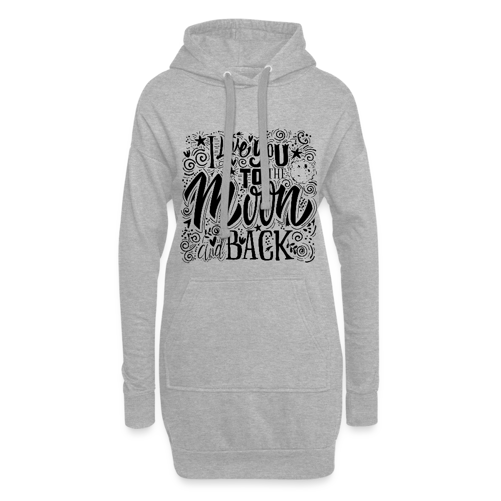 Hoodiejurk - grijs gemêleerd